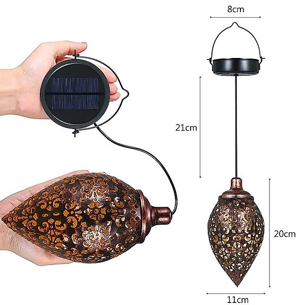 Sunicol LED Solarleuchte Solarlaterne für außen, günstig online kaufen