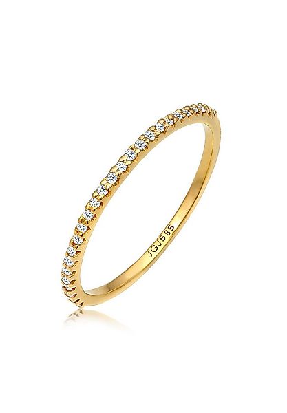 Elli DIAMONDS Diamantring Memoire Diamanten Brillantschliff (0.125 ct) 585 günstig online kaufen