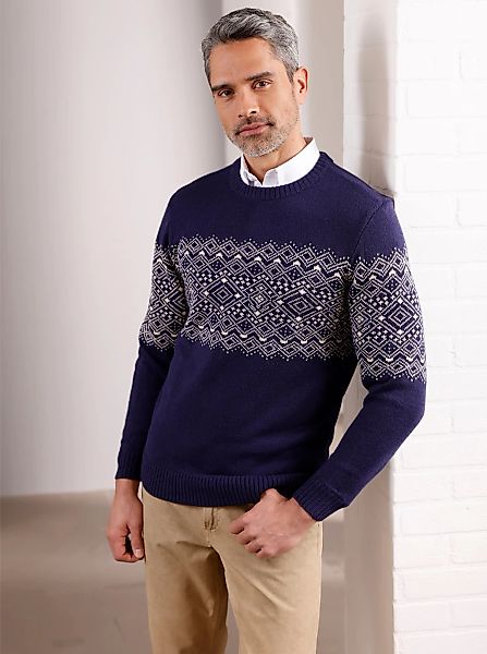Classic Rundhalspullover "Rundhals-Pullover" günstig online kaufen