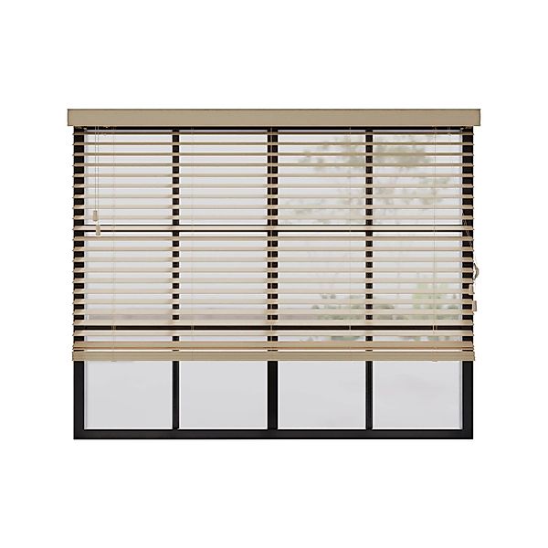 Cocoon Home Concepts Holz Jalousien 140 x 240  50mm Lamellen  Naturel günstig online kaufen