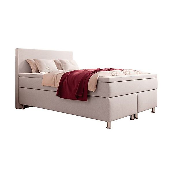 interbed Boxspringbett Gent 140x200cm (Komplettset, Komplettbett), Webstoff günstig online kaufen
