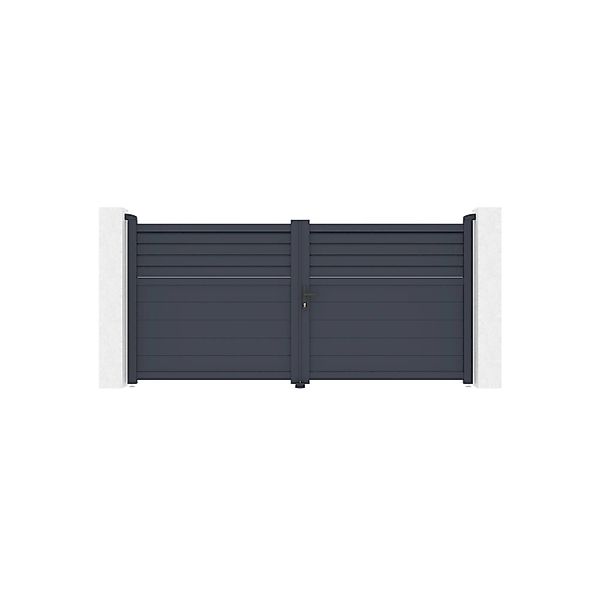 Casanoov Flügeltor 3 M Carpatia H  140 Cm Aluminium & Tor 1 M Carpatia H  1 günstig online kaufen