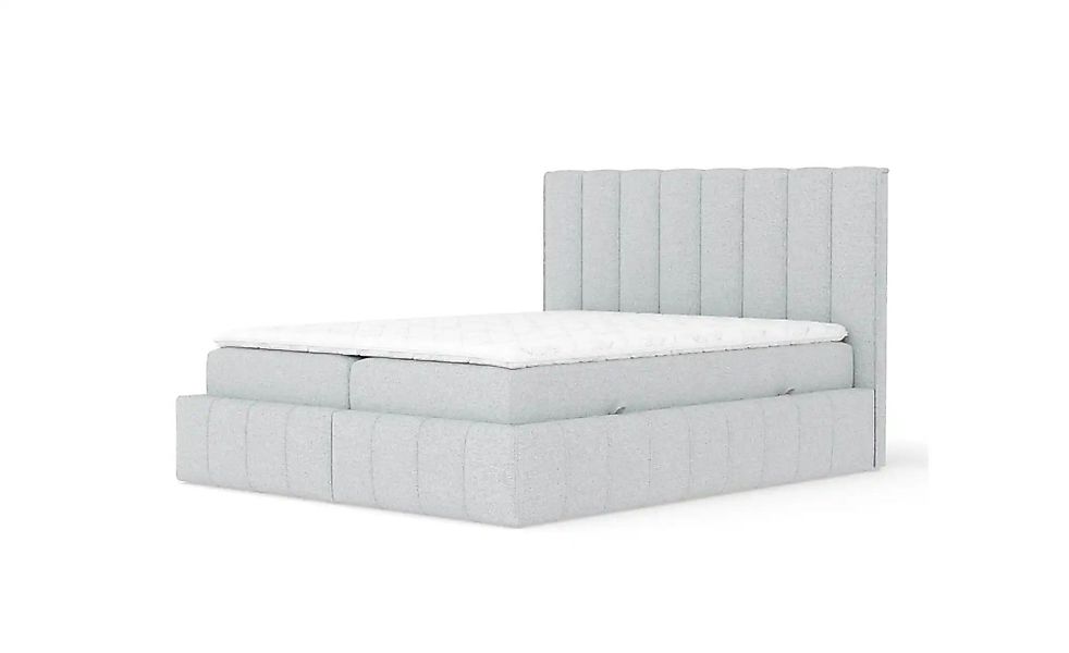 Boxspringbett mit Stauraum   ¦ grau ¦ Maße (cm): B: 165 H: 124 Betten > Kom günstig online kaufen