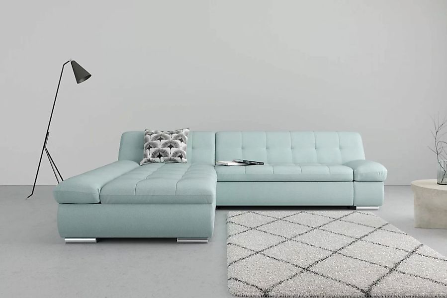 DOMO collection Ecksofa »Mona L-Form«, wahlweise mit Bettfunktion günstig online kaufen