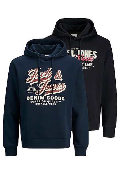 Jack & Jones Hoodie 2er Pack Logo (Spar-Set, 2-tlg) Sweatshirt / Hoodie - B günstig online kaufen