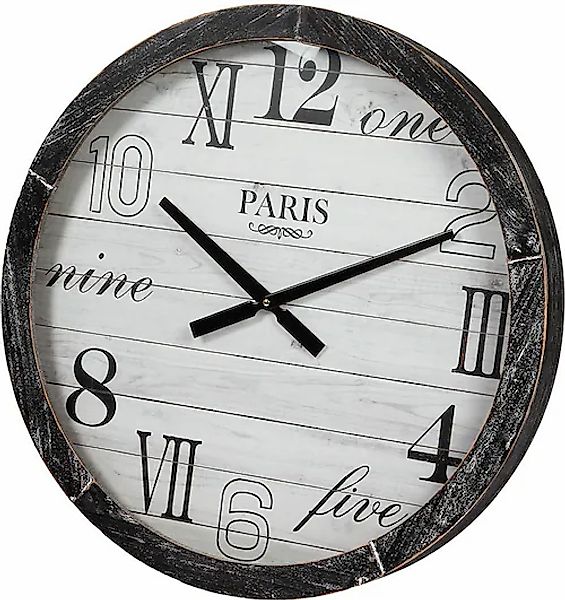 Ambiente Haus Wanduhr »Wanduhr aus holz 60cm« günstig online kaufen