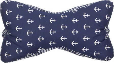 herbalind Nackenkissen "Leseknochen Dunkelblau Anker/Welle" 0 günstig online kaufen