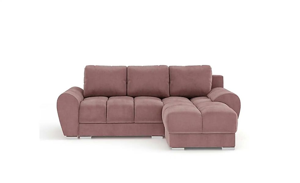 Ecksofa  Peebles ¦ rosa/pink ¦ Maße (cm): B: 256 H: 90 Polstermöbel > Sofas günstig online kaufen