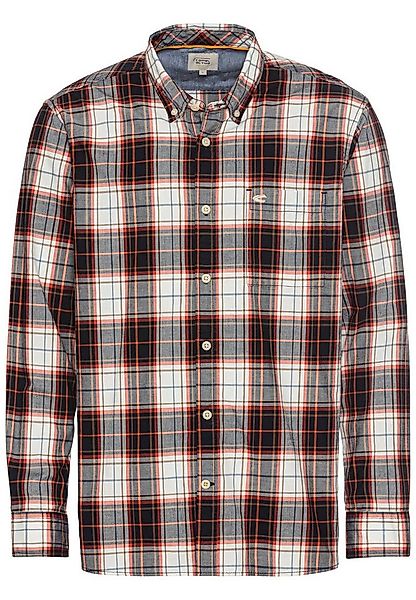 camel active Langarmhemd Langarm Hemd im Karomuster aus reiner Baumwolle günstig online kaufen