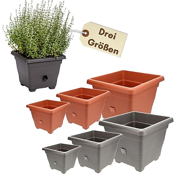 GarPet Pflanzkübel Pflanzkübel Rechteckig Groß Pflanztopf günstig online kaufen