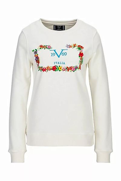 19V69 Italia by Versace Sweatshirt SUNNHILD Damen Rundhalsshirt mit Blumenk günstig online kaufen