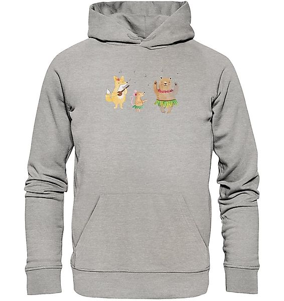 Mr. & Mrs. Panda Hoodie Größe M Waldtiere Aloha - Heather Grey - Geschenk, günstig online kaufen