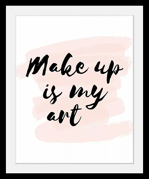 queence Bild »Make up«, Schwarz-Weiß-Schriftzug-Motivationsbilder-Fashion-F günstig online kaufen