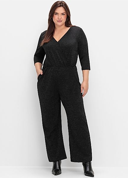 Sheego Jumpsuit Overall Innenbeinlänge ca. 79 günstig online kaufen