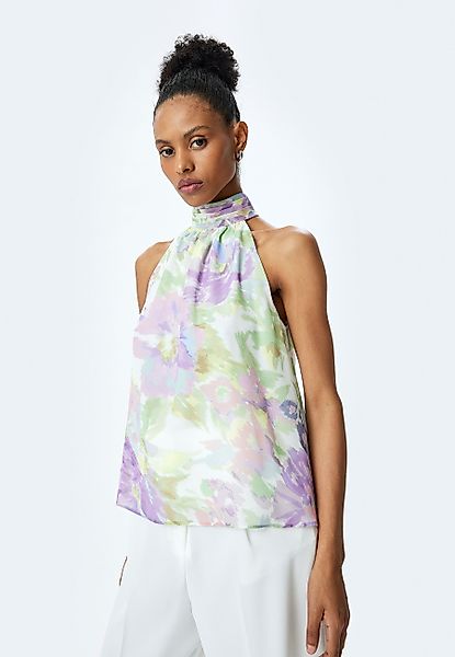 Koton Chiffonbluse Ärmellos Halfterkragen Chiffonbluse günstig online kaufen