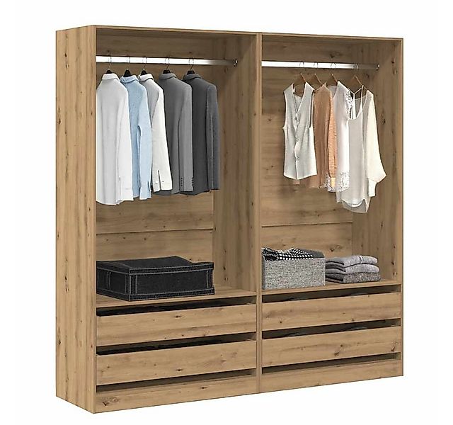 vidaXL Kleiderschrank Kleiderschrank Artisan-Eiche 100x50x200 cm Holzwerkst günstig online kaufen
