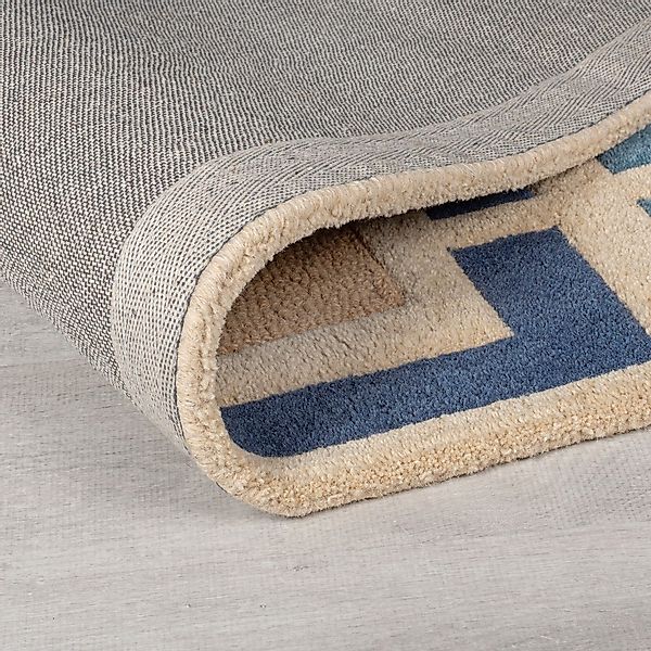 FLAIR RUGS Wollteppich »Retro Blocks«, rechteckig, 10 mm Höhe, Retro Blocks günstig online kaufen