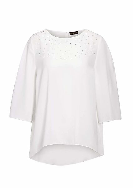 GOLDNER Kurzarmbluse "Kurzgröße Elegante Bluse aus Chiffon" Ohne günstig online kaufen