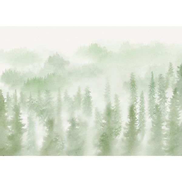 Komar Vliestapete Blurry Woods 350 cm x 250 cm günstig online kaufen