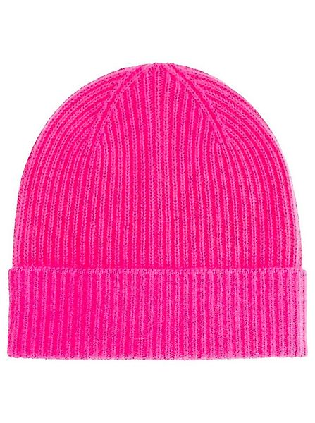 Zwillingsherz Beanie Feinripp, breiter Umschlag, Wolle günstig online kaufen