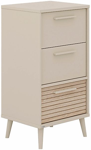PAIDI Highboard "EEFJE, Regal in modernem Design, Cashmere-Beige mit Groovy günstig online kaufen