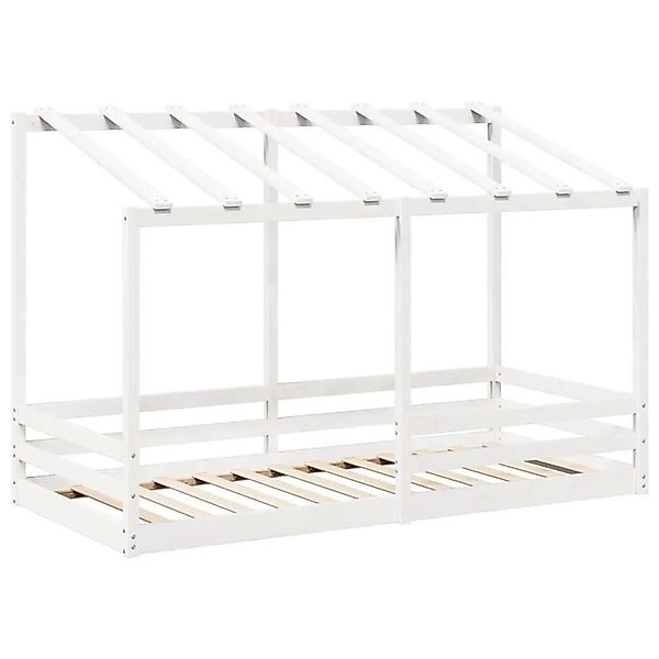 vidaXL Kinderbett mit Dach Weiß 90x200 cm Massivholz Kiefer 847001 günstig online kaufen