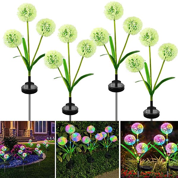 Jibenhome LED Solarleuchte LED Solarlampen Löwenzahn günstig online kaufen