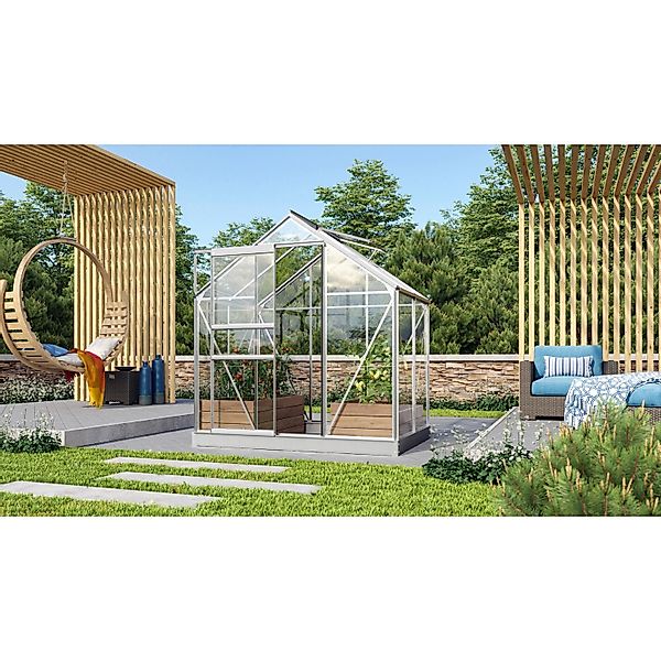 Vitavia Gewächshaus Venus 2500 Alu 2,5 m² inkl. Fundament günstig online kaufen