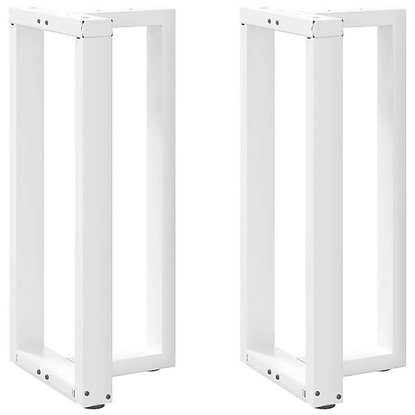 vidaXL Bartischbeine T-Form 2 Stk Weiß 40x35x90-91 cm Stahl 4013073 günstig online kaufen