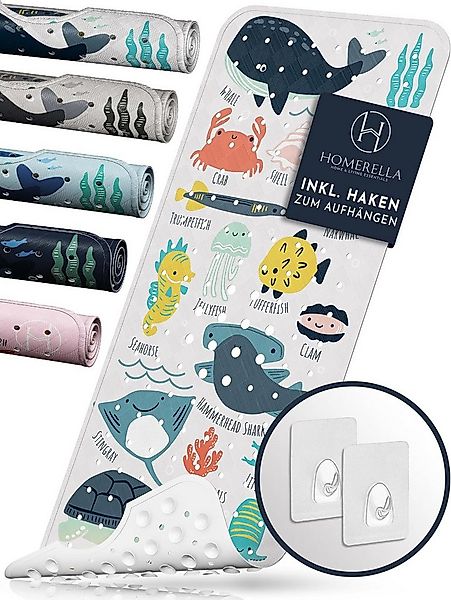 Homerella Badematte rutschfest Kinder - 100% BPA frei Inkl. 2 Haken zum Auf günstig online kaufen