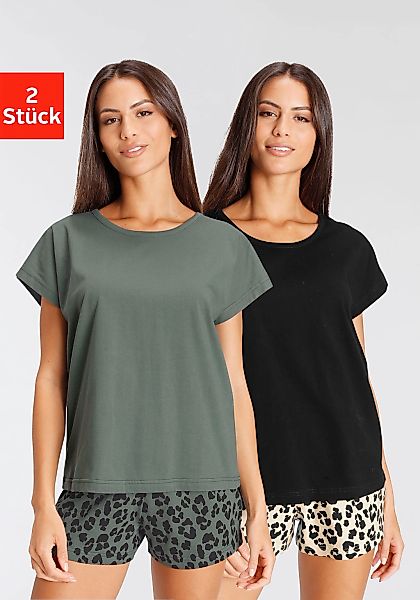 Vivance Dreams Shorty Packung, 2er Pack, 4 tlg. mit Animal-Print günstig online kaufen