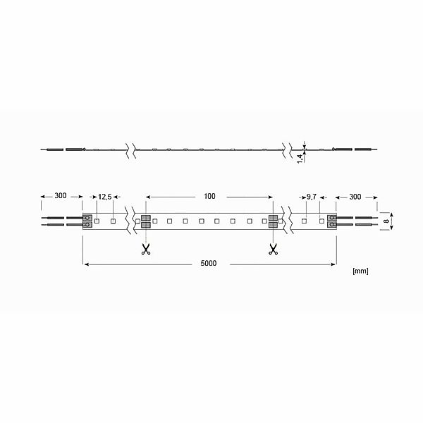 Radium Essence 1000 LED-Strip, 5 m, 40W, 3.000K günstig online kaufen