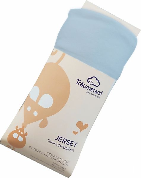 Träumeland Bettlaken "kuschelweiches Spannbetttuch Jersey" aus 100% kuschel günstig online kaufen