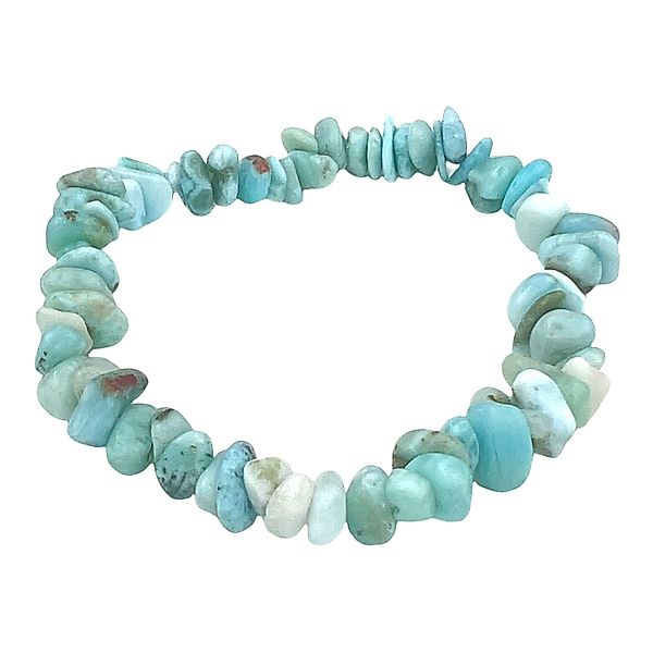 Steinfixx® Armband Larimar Splitterarmband - Dominikanische günstig online kaufen