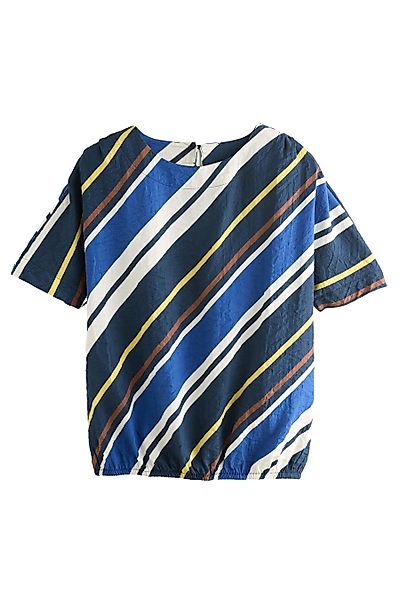 Next Blusenshirt Gemustertes Top mit Ballonsaum günstig online kaufen