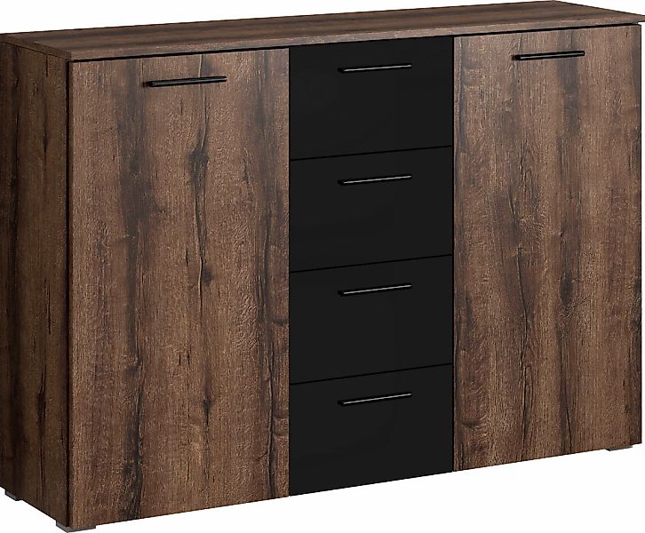 Home affaire Kombikommode "Beta Breite 132 cm, zeitlose Schubladenkommode, günstig online kaufen