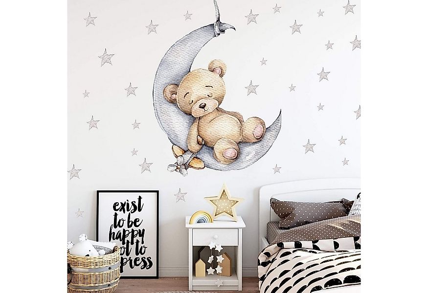 WANDKIND Wandtattoo Bär auf dem Mond V265 (Bär) günstig online kaufen