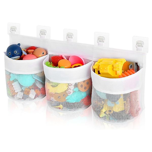 HEYHIPPO Badorganizer Badezimmer Badespielzeugnetz 60×35cm 3 günstig online kaufen