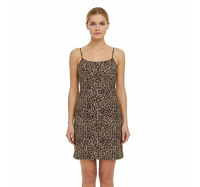 Ringella Sommerkleid aus Viskose-Webware mit Leo-Print und Spaghettiträgern günstig online kaufen