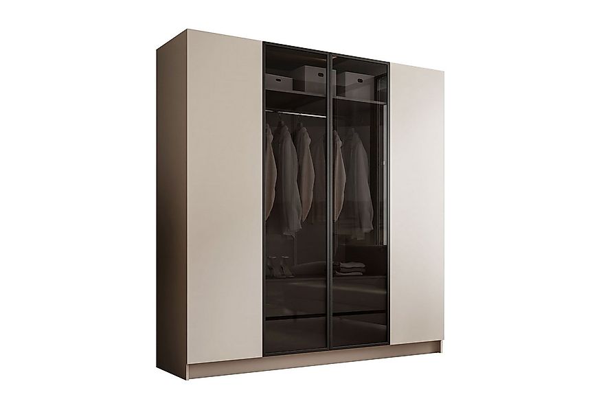 Lookway Kleiderschrank ATRIUM Vier­türiger Schrank mit Glasfront günstig online kaufen
