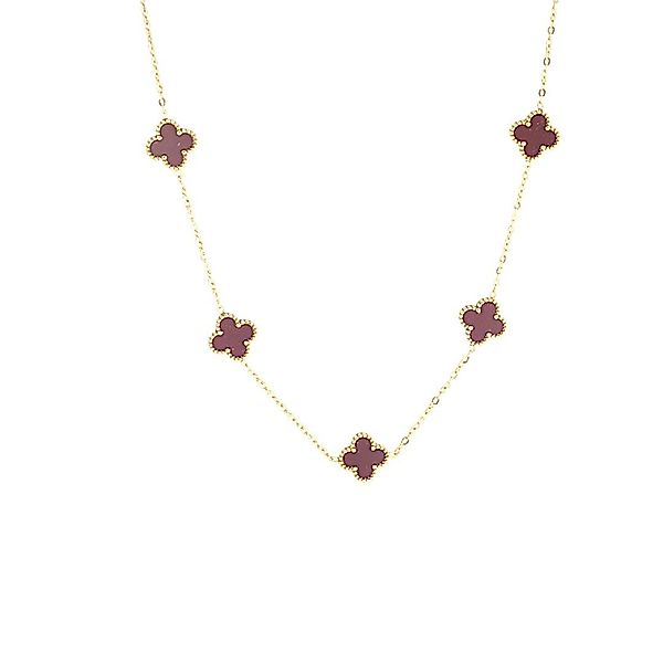 Medusa Accessoires Charm-Kette Brownie Klee Halskette günstig online kaufen