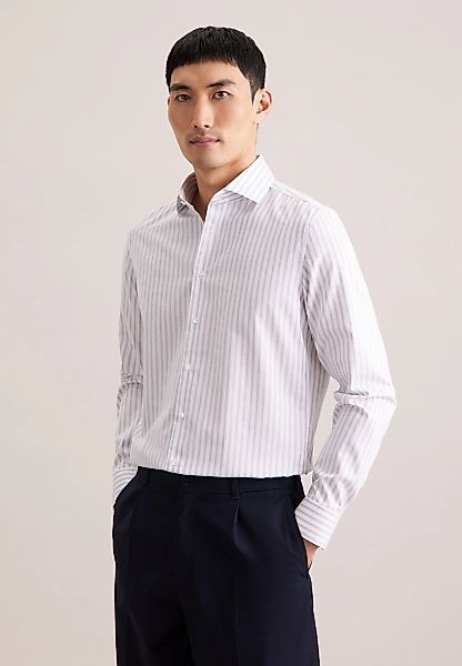 seidensticker Businesshemd "Schwarze Rose" Slim 1/1 Kentkragen Gestreift günstig online kaufen