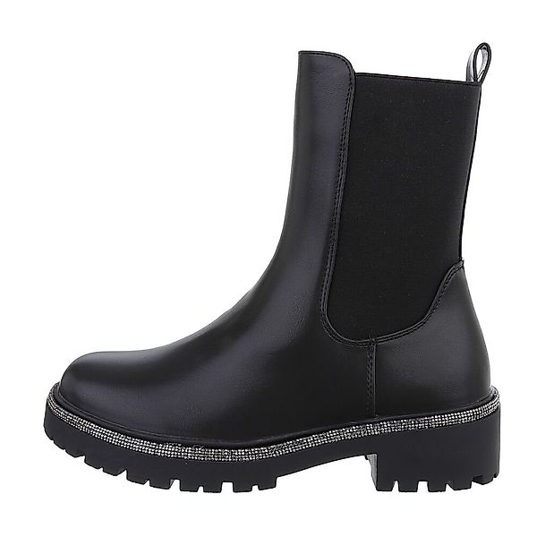 Ital-Design Damen Freizeit Plateaustiefelette (84338384) Blockabsatz günstig online kaufen
