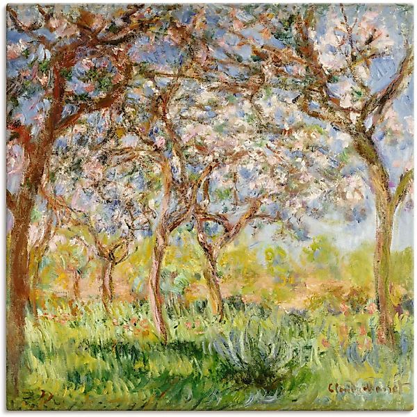 Artland Wandbild »Frühling in Giverny.«, Wiesen & Bäume, (1 St.), als Leinw günstig online kaufen