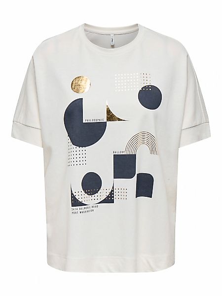 ONLY Kurzarmshirt "ONLJANY S/S O-NECK PRINT TOP BOX JRS" günstig online kaufen
