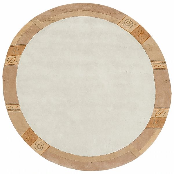 LUXOR living Wollteppich "India" rund 20 mm Höhe reine Wolle, handgeknüpft, günstig online kaufen