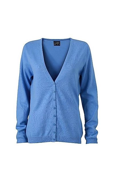 James & Nicholson Cardigan JN 660 Damen V-Neck Cardigan Leichte Strickquali günstig online kaufen