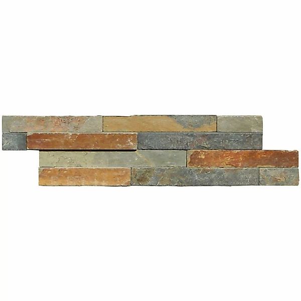 Wandverblender Schiefer Multicolor 40 cm x 10 cm - 0,432 m² günstig online kaufen