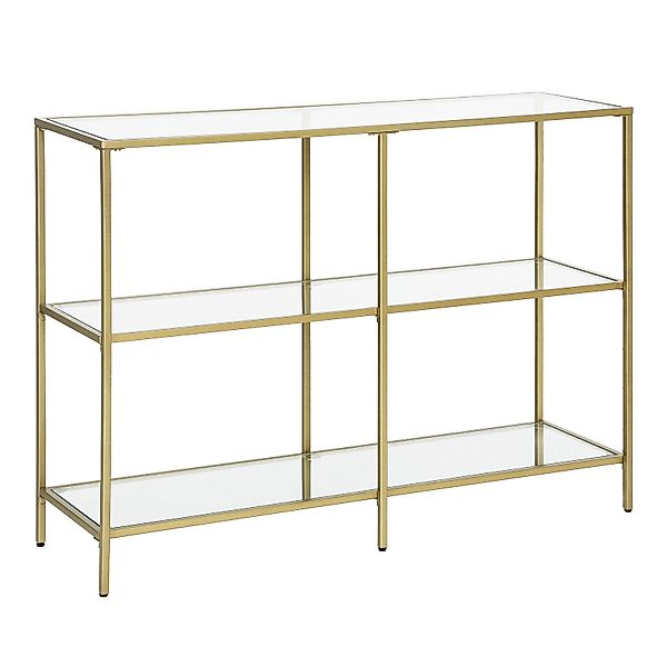 VASAGLE Konsolentisch, Beistelltisch, Flurtisch, Breite100/130cm, Hartglas günstig online kaufen