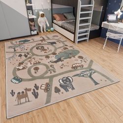 HANSE Home Kinderteppich "Adventures Animal Park" rechteckig 8 mm Höhe Spie günstig online kaufen